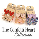 Double Love Hearts -Valentine's Acrylic Earrings