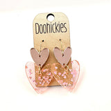 Double Love Hearts -Valentine's Acrylic Earrings