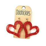 The Madly in Love Cutout Heart Dangles - Valentines Earrings