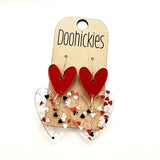 Double Love Hearts -Valentine's Acrylic Earrings