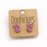Sparkle Bunny Ear Stud Collection - Easter Earrings