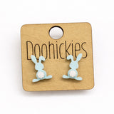 Pastel Floppy Ear Bunny Stud Collection - Easter Earrings
