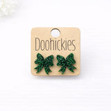 Luck of the Irish St. Patrick's Day Bow Studs