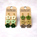 St. Patrick's Day Blossom Collections - Acrylic Earrings
