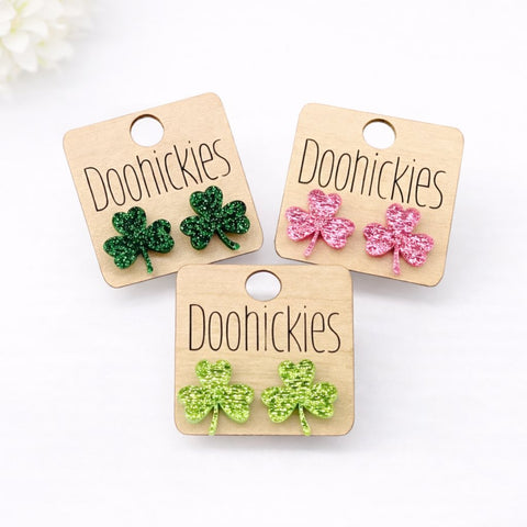 15mm Lucky Shamrock Studs - St. Patrick's Day Earrings (Copy)