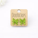 Luck of the Irish St. Patrick's Day Bow Studs