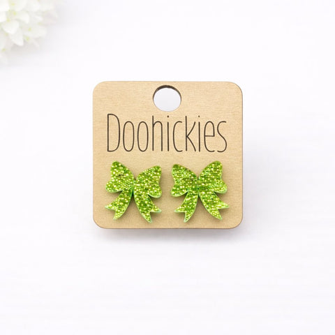 Luck of the Irish St. Patrick's Day Bow Studs