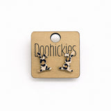 Leopard Floppy Ear Bunny Stud Collection - Easter Earrings