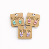 Pastel Hoppy Bow Stud Collection - Easter Earrings
