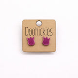 Solid Tulip Stud Collection - Spring Earrings