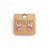 Pastel Hoppy Bow Stud Collection - Easter Earrings