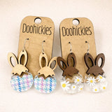 Designer Hatching Hares - Easter Earrings