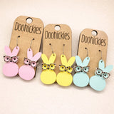Nerdy Bunny Dangles - Easter Earrings