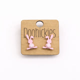Pastel Floppy Ear Bunny Stud Collection - Easter Earrings
