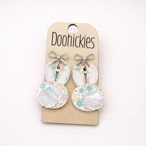Fluffy Bunny Collection - Easter Acrylic Earrings
