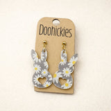 1.5" Confetti Bunny Dangles - Easter Earrings