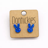 Sparkle Bunny Ear Stud Collection - Easter Earrings