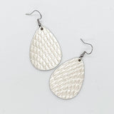 1.5" Platinum Python Itty Bitties -Earrings