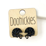 15mm School Spirit Helmet Studs - Custom Spirit Earrings
