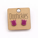 Solid Tulip Stud Collection - Spring Earrings