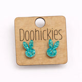 Sparkle Bunny Ear Stud Collection - Easter Earrings