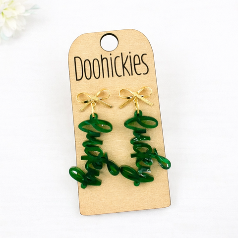 Lucky Acrylic Dangles - St. Patrick's Day Earrings