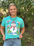 Callie Ann Stelter Snowman Tee and Poncho Sweatshirt  - PLEASE ALLOW 3-5 BUSINESS DAYS FOR SHIPPING