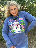 Callie Ann Stelter Snowman Tee and Poncho Sweatshirt  - PLEASE ALLOW 3-5 BUSINESS DAYS FOR SHIPPING