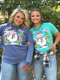 Callie Ann Stelter Snowman Tee and Poncho Sweatshirt  - PLEASE ALLOW 3-5 BUSINESS DAYS FOR SHIPPING
