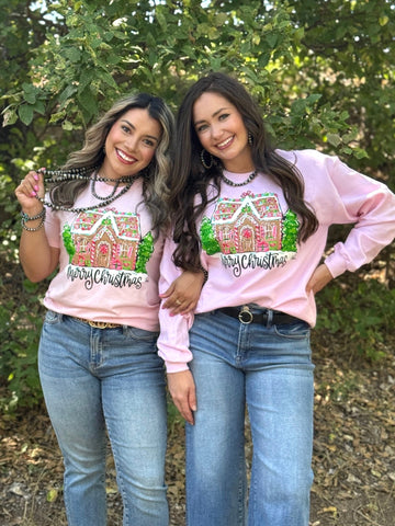 Callie Ann Stelter Gingerbread House Tee & Sweatshir- PLEASE ALLOW 3-5 BUSINESS DAYS FOR SHIPPINGt