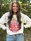 Callie Ann Stelter Pink Christmas Tree Tee & Sweatshirt - PLEASE ALLOW 3-5 BUSINESS DAYS FOR SHIPPING