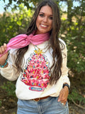 Callie Ann Stelter Pink Christmas Tree Tee & Sweatshirt - PLEASE ALLOW 3-5 BUSINESS DAYS FOR SHIPPING