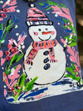 Callie Ann Stelter Snowman Tee and Poncho Sweatshirt  - PLEASE ALLOW 3-5 BUSINESS DAYS FOR SHIPPING
