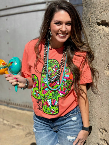 Barbara's Fiesta Cactus Tee - PLEASE ALLOW 3-4 DAYS FOR SHIPPING