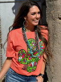 Barbara's Fiesta Cactus Tee - PLEASE ALLOW 3-4 DAYS FOR SHIPPING