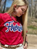 Firecracker in Royal Blue Glitter Tee - PLEASE ALLOW 3-5 BUSINESS DAYS FOR SHIPPING