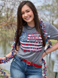 Callie Ann Stelter American Flag Tee - PLEASE ALLOW 3-5 BUSINESS DAYS FOR SHIPPING