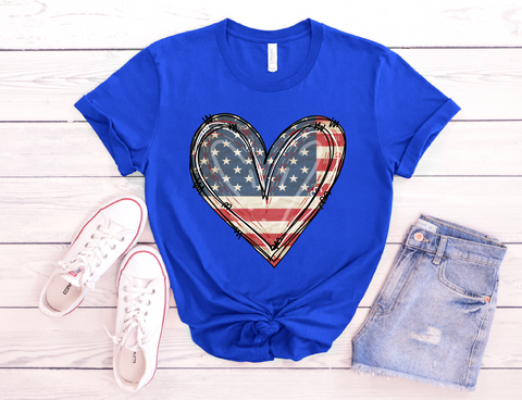 American Flag Heart - PLEASE ALLOW 3-5 BUSINESS DAYS FOR SHIPPING