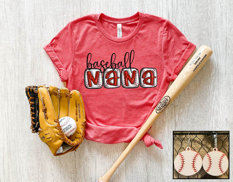 Baseball Nana- Puff Look - PLEASE ALLOW 3-5 BUSINESS DAYS FOR SHIPPING