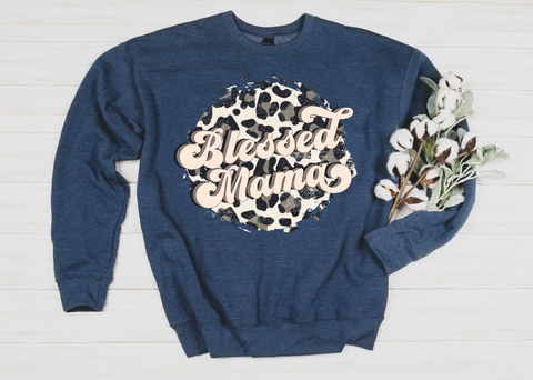 Blessed Mama- Leopard - PLEASE ALLOW 3-5 BUSINESS DAYS FOR SHIPPING