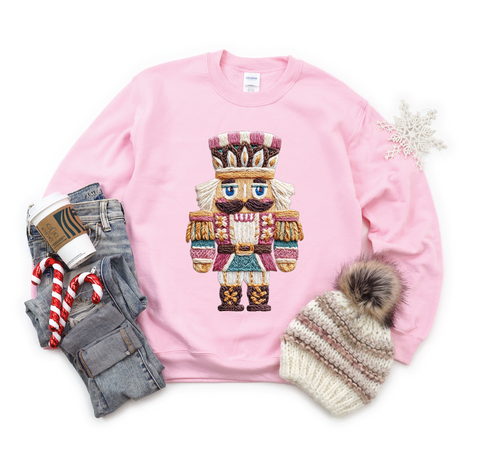 Faux Yarn Nutcracker- Graphic Sweatshirt - PLEASE ALLOW 3-5 BUSINESS DAYS FOR SHIPPING