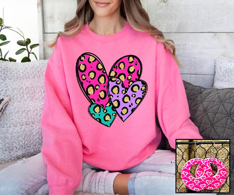 Target leopard heart sweatshirt online