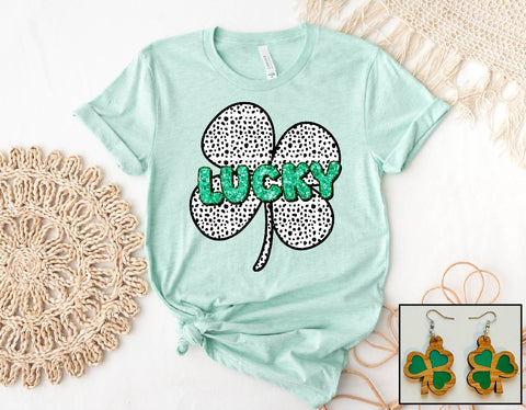 Grunge Lucky Shamrock- PLEASE ALLOW 3-5 BUSINESS DAYS FOR SHIPPING