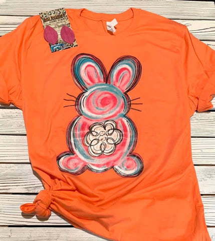 Easter Bunny- Coral- PLEASE ALLOW 3-5 BUSINESS DAYS FOR SHIPPING