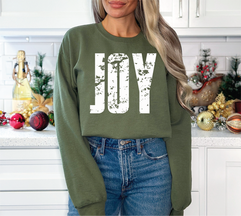JOY Direct to Garment Printed Sweatshirt or T-Shir - PLEASE ALLOW 3-5 BUSINESS DAYS FOR SHIPPINGt