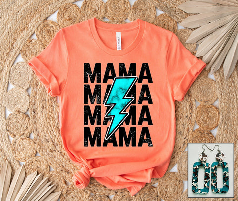 Mama- Turquoise Bolt - PLEASE ALLOW 3-5 BUSINESS DAYS FOR SHIPPING