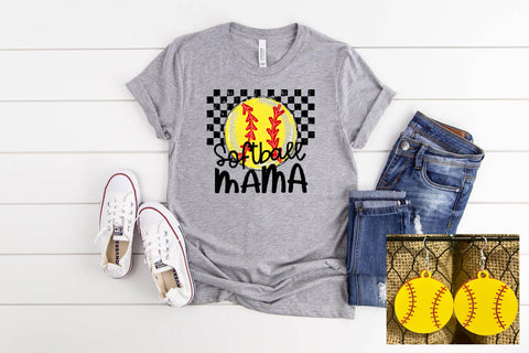 Softball Mama- Checkered- PLEASE ALLOW 3-5 BUSINESS DAYS FOR SHIPPING