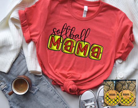Softball Mama- Puff Look - PLEASE ALLOW 3-5 BUSINESS DAYS FOR SHIPPING