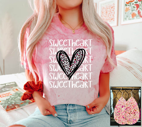 Sweetheart on Repeat- Tee- PLEASE ALLOW 3-5 BUSINESS DAYS FOR SHIPPING