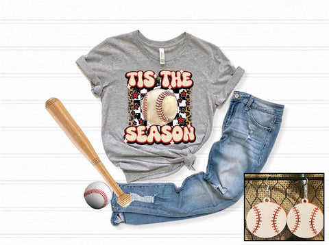 Tis The Season- Baseball Leopard- PLEASE ALLOW 3-5 BUSINESS DAYS FOR SHIPPING